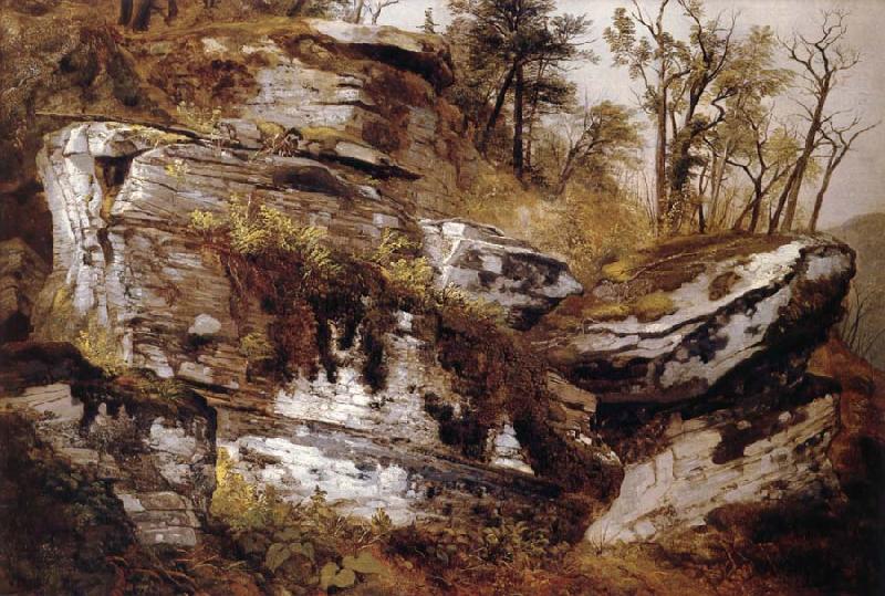 Asher Brown Durand Rocky Cliff oil painting picture